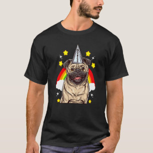 Mopshond Domhoed Regenboog Mops Eigenaar Humor T-shirt