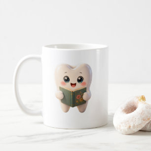 Mopshond Kawaii Tand Karakter Lezen Boek Mok