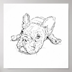 Mopshond mok, cadeau voor hondenmoeder poster