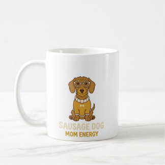 Mopshond Sausage Dog Moeder Energie Koffiemok
