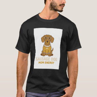 Mopshond Sausage Dog Moeder Energie Koffiemok T-shirt