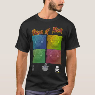 Mopshond van Angst 9 POP ART COLLAGE T-shirt