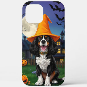 Mopshondje met Halloween-geest is schattig iPhone 12 Pro Max Hoesje