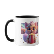 Mopshondje popcorn koffiemok
