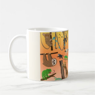 Mopshondjes Jungle Dieren Koffiemok Luiaard & Re