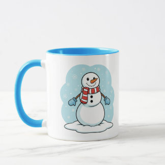 Mopshoofdje Sneeuwman Mok