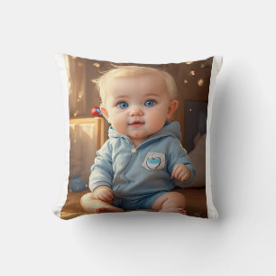 Mopshoofdkussen met logo – Aardige kinderkamer & k Kussen