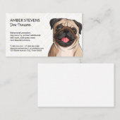 Mopshoogte dicht | Dog Bone Pattern Visitekaartje (Voorkant / Achterkant)