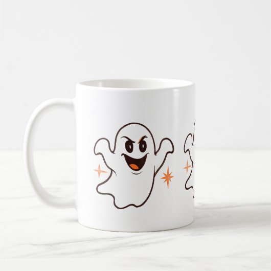 Mopshulp spookachtige mok (Links)