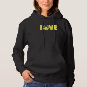 Mopsje Zonnebloem Liefde Bloemig Bloemen Hond Pupp Hoodie