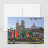 Moquegua, Perú, Plaza de Armas Briefkaart (Voorkant / Achterkant)