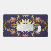 Moquette persane bleu et fleurs (Clavier et souris)