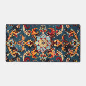 Moquette persane Design bleu complexe (Recto)