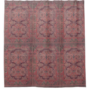 Moquette Perse antique Douche rose rideau