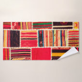 Moquette turque patchwork fait main. Patchwork Pat (Serviette de bain)