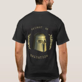 Mor van goederen - helm van redding t-shirt (Achterkant)
