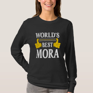 Mora Achternaam Funny Team Familie Achternaam Worl T-shirt