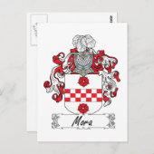 Mora Family Crest Briefkaart (Voorkant / Achterkant)