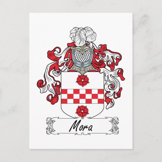 Mora Family Crest Briefkaart (Voorkant)