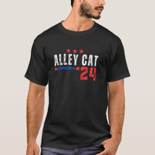 Moraal van een zwerfkat als president 2024 t-shirt