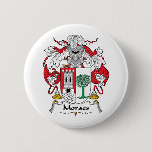 Moraes Family Crest Ronde Button 5,7 Cm