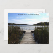 Moraine Hills, McHenry Illinois Briefkaart (Voorkant / Achterkant)