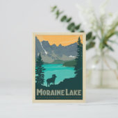 Moraine Lake, Alberta Canada Briefkaart (Staand voorkant)