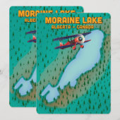 Moraine Lake Alberta Canada Map (Voorkant / Achterkant)