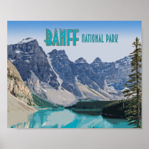 Moraine Lake Banff National Park Canada Poster
