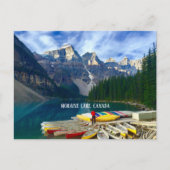 Moraine Lake, Canada Briefkaart (Voorkant)