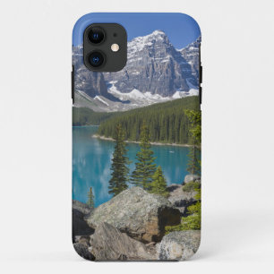 Moraine Lake, Canadese Rockies, Alberta, Canada iPhone 11 Hoesje