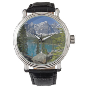 Moraine Lake, Canadese Rockies, Alberta, Canada Horloge