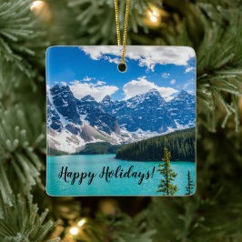 Moraine Lake, Nationaal Park Banff Keramisch Ornament