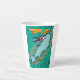 Moraine meer Alberta Canada Kaart Latte Mok