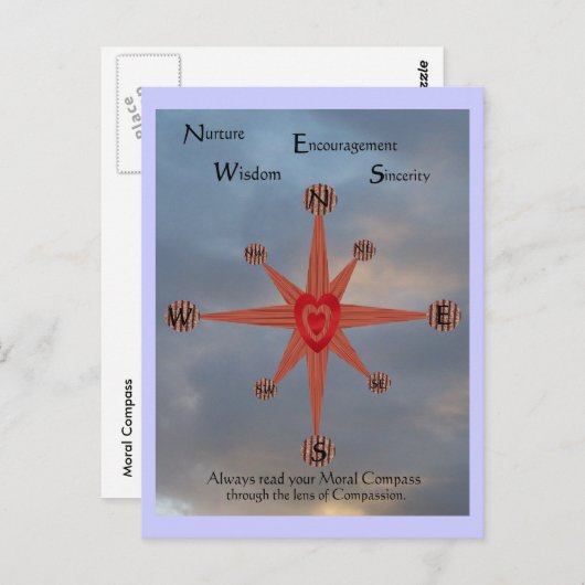 Moral Compass Briefkaart (Voorkant / Achterkant)