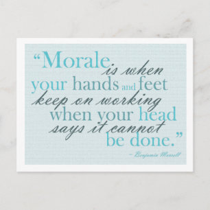 Morale Quote Motivatie Briefkaart