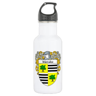 Morales Coat of Arms/Familie Crest Waterfles