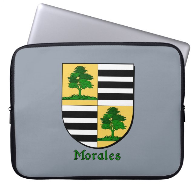 Morales Family Shield Laptop Sleeve (Voorkant)