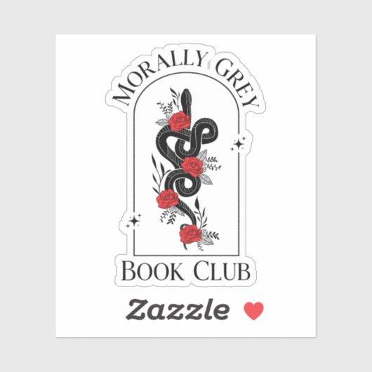 Morally Grey Book Club Sticker (Vel)