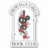 Morally Grey Book Club Sticker (Voorkant)