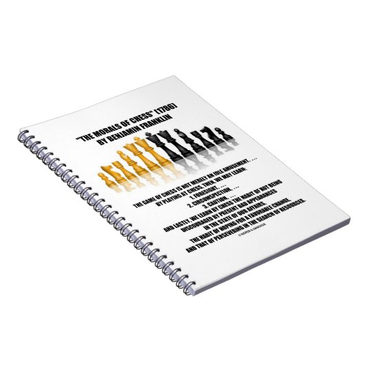 Morals van Chess Benjamin Franklin reflecterende C Notitieboek (Rechterzijde)