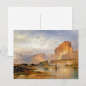Moran Cliffs of Green River Painting Briefkaart (Voorkant / Achterkant)