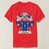 Moran Coat of Arms Family Crest T-shirt (Design voorkant)