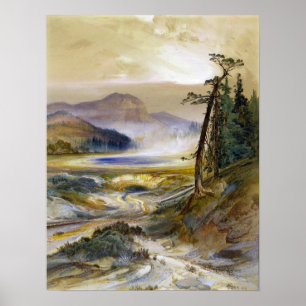 Moran - Excelsior Geyser Yellowstone Park Poster