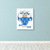 Moran Family Crest Canvas Afdruk (Insitu (Houten vloer))