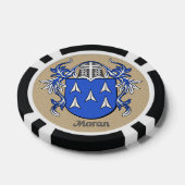 Moran Heraldic Arms Poker Chips (Enkel)