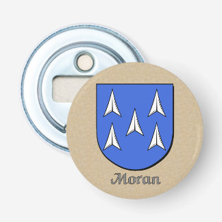 Moran Historical Arms Shield Button Flesopener