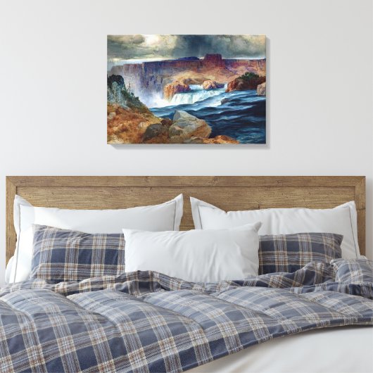 Moran Shoshone Herfsten Idaho Painting Canvas Afdruk (Insitu (Slaapkamer))