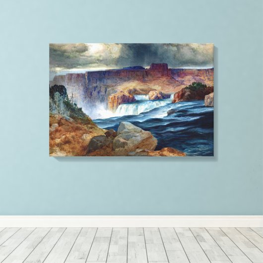 Moran Shoshone Herfsten Idaho Painting Canvas Afdruk (Insitu (Houten vloer))