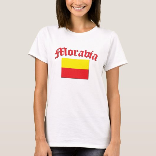 Moravia Flag 1 T-shirt (Voorkant)